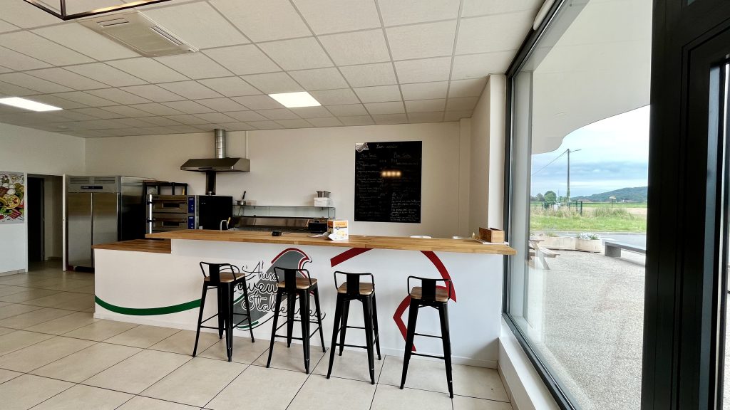 pizzeria à vendre fonds de commerce axe passant zone industrielle pardies monein